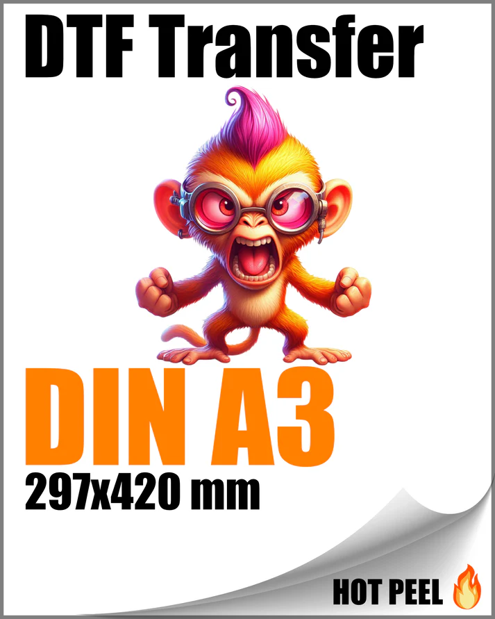 DTF Transfer DIN A3 - 297x420 mm