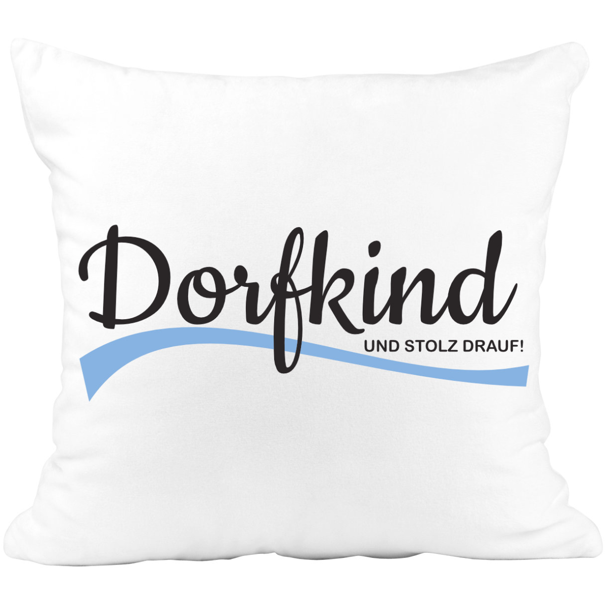Kissen mit Spruch Dorfkind und stolz drauf
