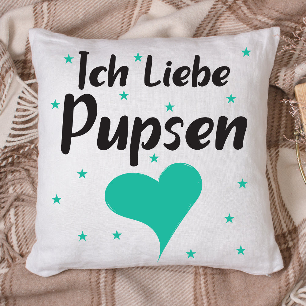 Lustiges Kissen - Ich liebe Pupsen