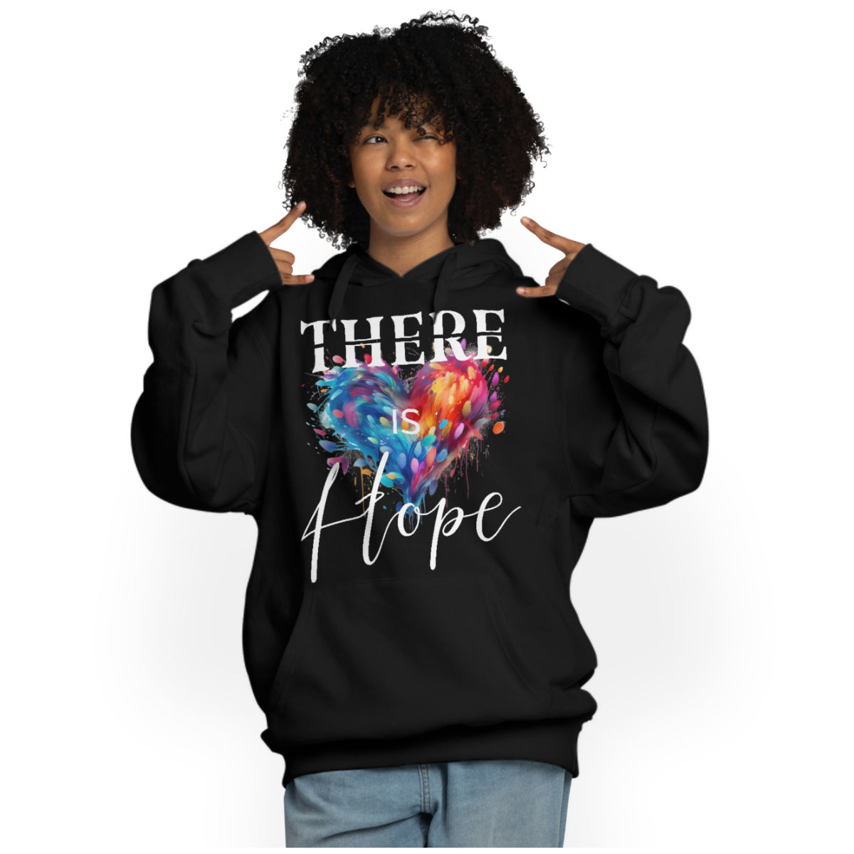 Stylischer Kapuzenpulli für Damen There is Hope