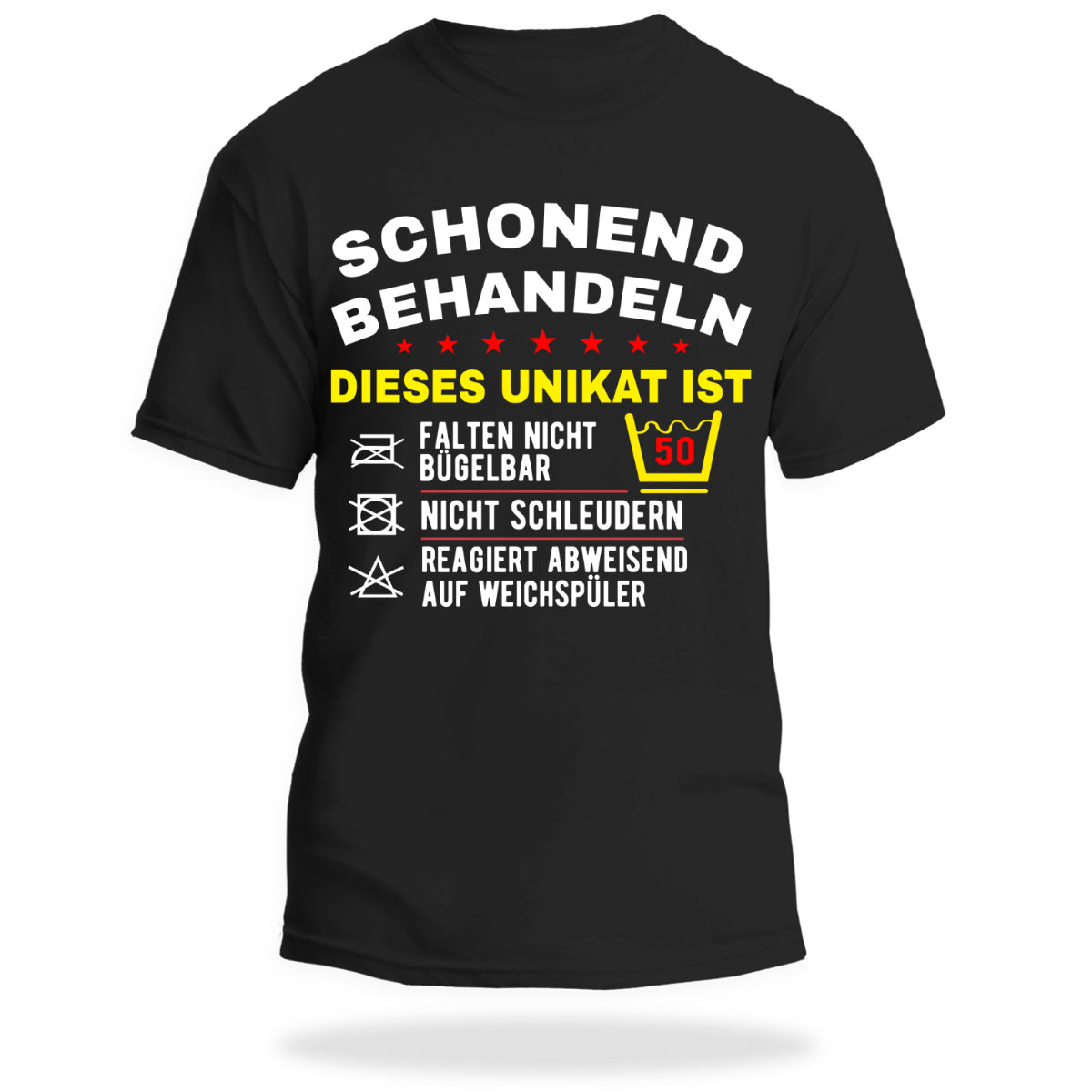 Lustiges T-Shirt zum Geburtstag Schonend Behandeln - Jahreszahl