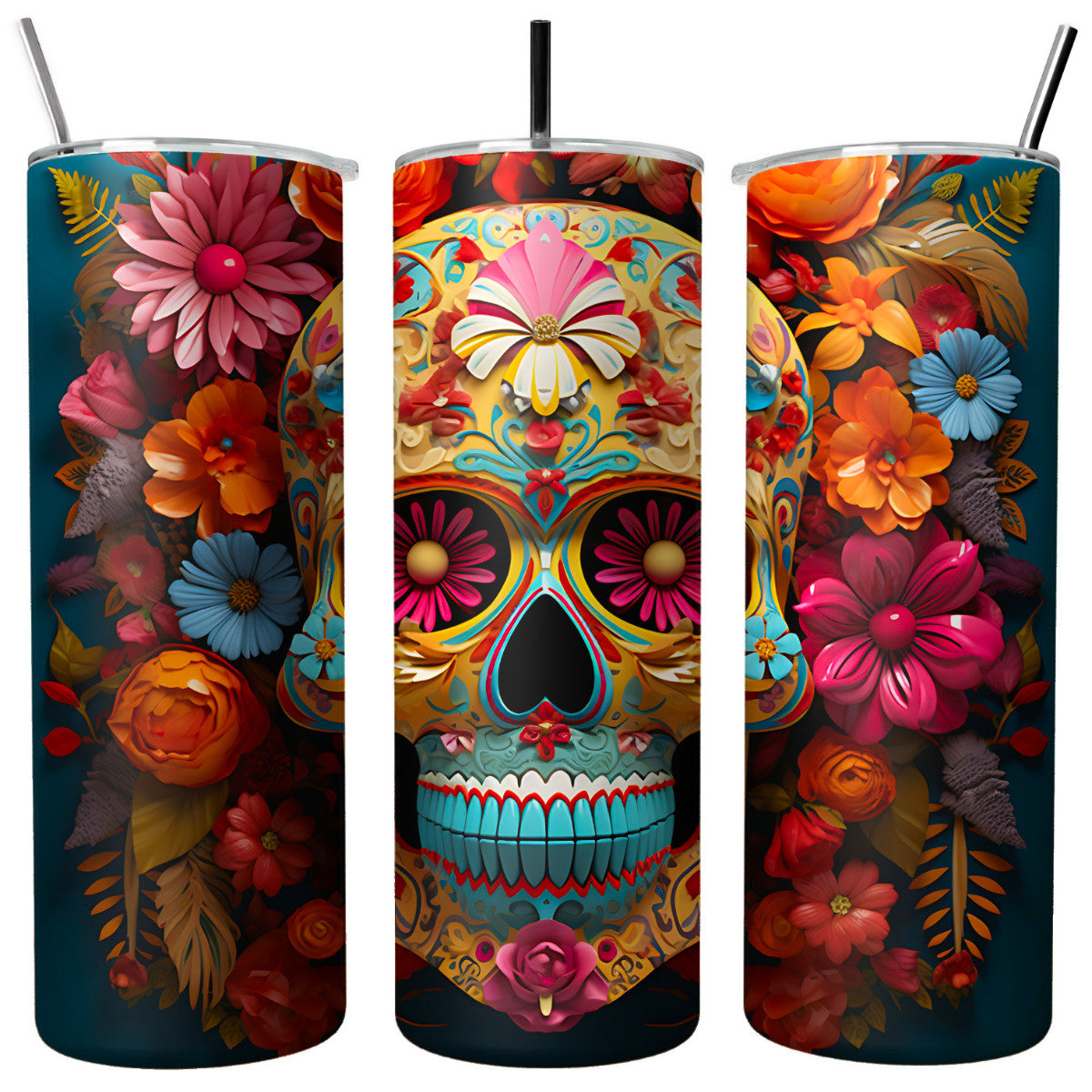 Thermobecher Totenkopf Skull Tumbler Kaffeebecher