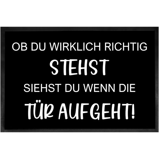 Fußmatte ob du wirklich richtig stehst siehst du wenn das Licht angeht